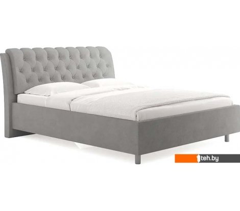  - Кровати Сонум Olivia 200x200 (замша серый) - Olivia 200x200 (замша серый)