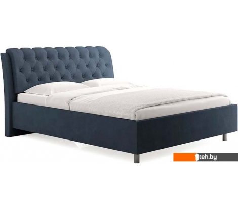  - Кровати Сонум Olivia 200x200 (замша синий) - Olivia 200x200 (замша синий)