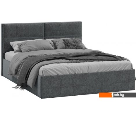  - Кровати Трия Глосс универсальный тип 1 160x200 (микровелюр Jercy Graphite) - Глосс универсальный тип 1 160x200 (микровелюр Jercy Graphite)