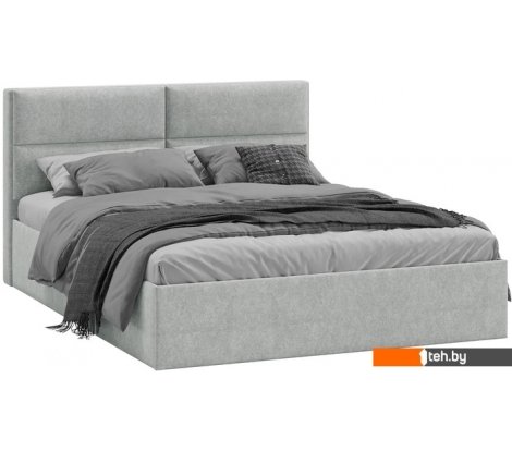  - Кровати Трия Глосс универсальный тип 1 160x200 (микровелюр Jercy Silver) - Глосс универсальный тип 1 160x200 (микровелюр Jercy Silver)