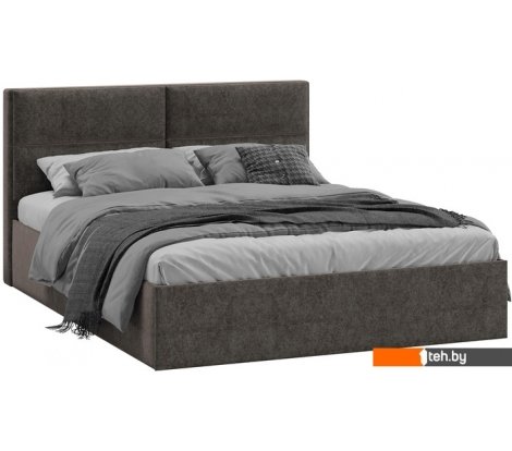  - Кровати Трия Глосс универсальный тип 1 с ПМ 160x200 (микровелюр Jercy Stone) - Глосс универсальный тип 1 с ПМ 160x200 (микровелюр Jercy Stone)