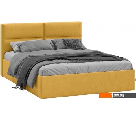  - Кровати Трия Глосс универсальный тип 1 с ПМ 160x200 (микровелюр Wellmart Yellow) - Глосс универсальный тип 1 с ПМ 160x200 (микровелюр Wellmart Yellow)