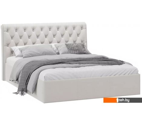  - Кровати Трия Скарлет универсальная тип 1 с ПМ и заглушиной 160x200 (велюр бежевый) - Скарлет универсальная тип 1 с ПМ и заглушиной 160x200 (велюр бежевый)