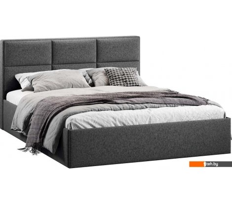  - Кровати Трия Стелла Тип 1 c ПМ и заглушиной 160x200 (микровелюр Jercy Graphite) - Стелла Тип 1 c ПМ и заглушиной 160x200 (микровелюр Jercy Graphite)