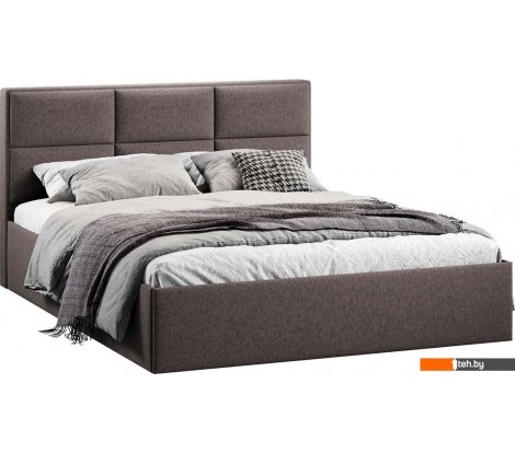  - Кровати Трия Стелла Тип 1 c ПМ и заглушиной 160x200 (микровелюр Jercy Stone) - Стелла Тип 1 c ПМ и заглушиной 160x200 (микровелюр Jercy Stone)