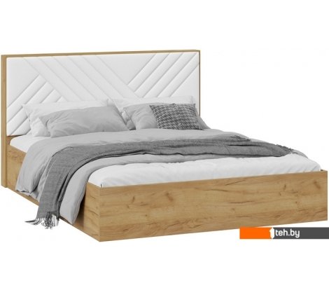  - Кровати Трия Хилтон универсальная тип 1 и заглушиной 160x200 (дуб крафт золотой/белый) - Хилтон универсальная тип 1 и заглушиной 160x200 (дуб крафт золотой/белый)