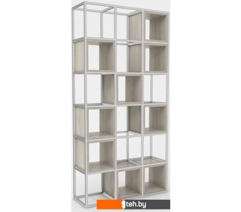  - Полки, стеллажи, системы хранения Hype Mebel Грос 105x175 (белый/древесина белая) - Грос 105x175 (белый/древесина белая)