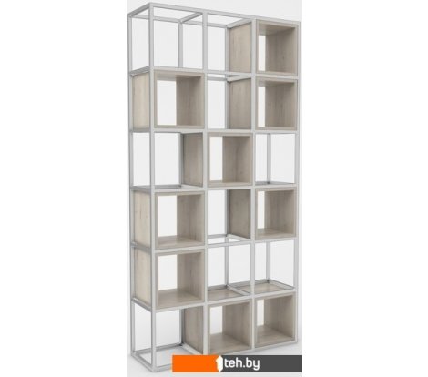  - Полки, стеллажи, системы хранения Hype Mebel Грос 105x210 (белый/древесина белая) - Грос 105x210 (белый/древесина белая)