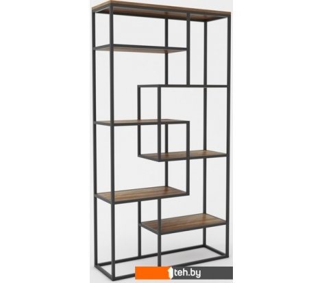  - Полки, стеллажи, системы хранения Hype Mebel Зиг-Заг-2 100x170 (черный/дуб галифакс олово) - Зиг-Заг-2 100x170 (черный/дуб галифакс олово)