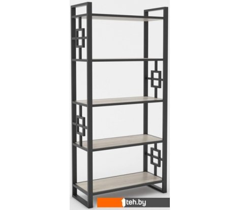  - Полки, стеллажи, системы хранения Hype Mebel Квадро 80x170 (черный/дуб галифакс натуральный) - Квадро 80x170 (черный/дуб галифакс натуральный)