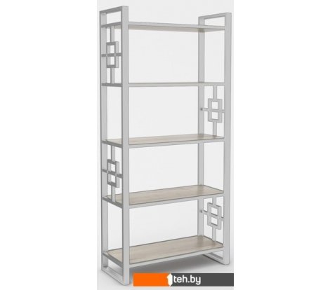  - Полки, стеллажи, системы хранения Hype Mebel Квадро 80x200 (белый/древесина белая) - Квадро 80x200 (белый/древесина белая)