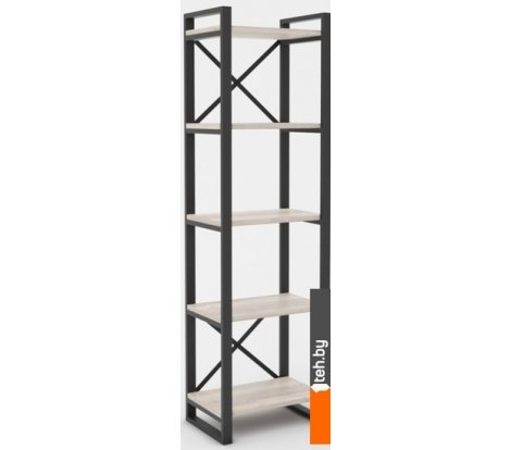  - Полки, стеллажи, системы хранения Hype Mebel Стандарт 50x170 (черный/древесина белая) - Стандарт 50x170 (черный/древесина белая)