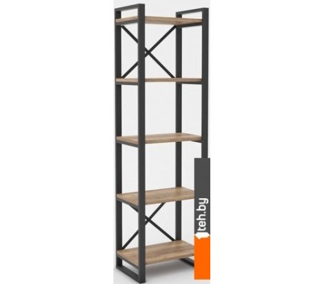  - Полки, стеллажи, системы хранения Hype Mebel Стандарт 50x170 (черный/дуб галифакс натуральный) - Стандарт 50x170 (черный/дуб галифакс натуральный)