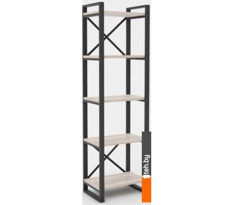  - Полки, стеллажи, системы хранения Hype Mebel Стандарт 50x200 (черный/древесина белая) - Стандарт 50x200 (черный/древесина белая)