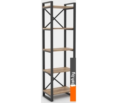  - Полки, стеллажи, системы хранения Hype Mebel Стандарт 80x170 (черный/дуб галифакс натуральный) - Стандарт 80x170 (черный/дуб галифакс натуральный)