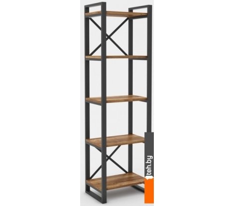  - Полки, стеллажи, системы хранения Hype Mebel Стандарт 80x170 (черный/дуб галифакс олово) - Стандарт 80x170 (черный/дуб галифакс олово)