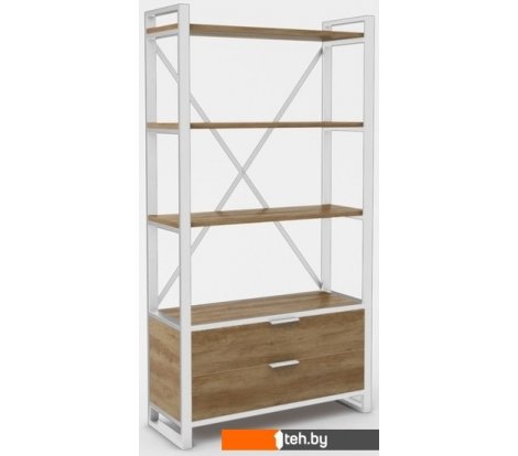  - Полки, стеллажи, системы хранения Hype Mebel Стандарт Люкс 50x170 (белый/дуб галифакс олово) - Стандарт Люкс 50x170 (белый/дуб галифакс олово)