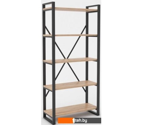  - Полки, стеллажи, системы хранения Hype Mebel Стандарт-2 50x170 (черный/дуб галифакс натуральный) - Стандарт-2 50x170 (черный/дуб галифакс натуральный)