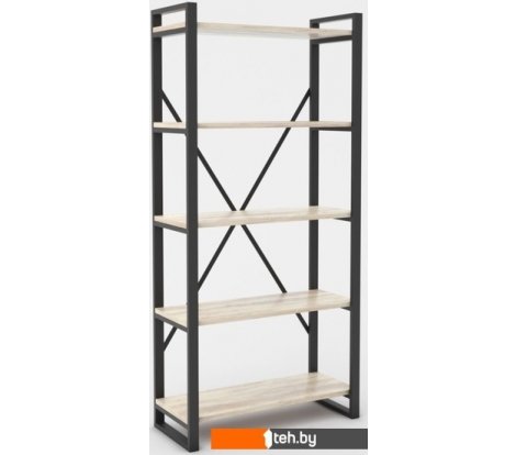  - Полки, стеллажи, системы хранения Hype Mebel Стандарт-2 50x200 (черный/древесина белая) - Стандарт-2 50x200 (черный/древесина белая)