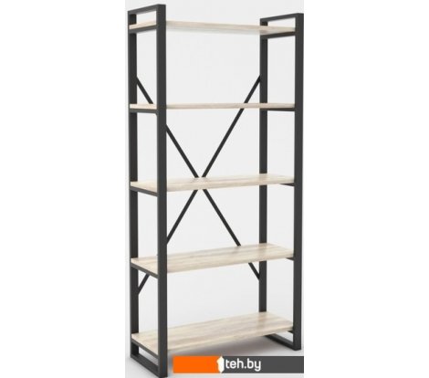  - Полки, стеллажи, системы хранения Hype Mebel Стандарт-2 80x170 (черный/древесина белая) - Стандарт-2 80x170 (черный/древесина белая)