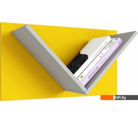  - Полки, стеллажи, системы хранения Polini Kids Mirum 5Y 600 0002094.113 (серый/желтый) - Mirum 5Y 600 0002094.113 (серый/желтый)