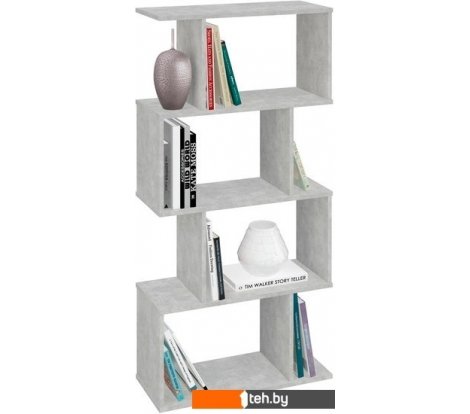  - Полки, стеллажи, системы хранения Polini Kids Home Smart фигурный 4 секции 0002273.75 (бетон) - Home Smart фигурный 4 секции 0002273.75 (бетон)