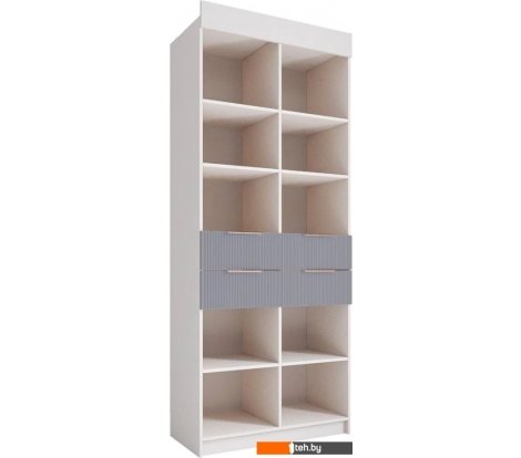  - Полки, стеллажи, системы хранения ДСВ Лавис СД 900.1 (белый/белый софт/серый эмалит) - Лавис СД 900.1 (белый/белый софт/серый эмалит)