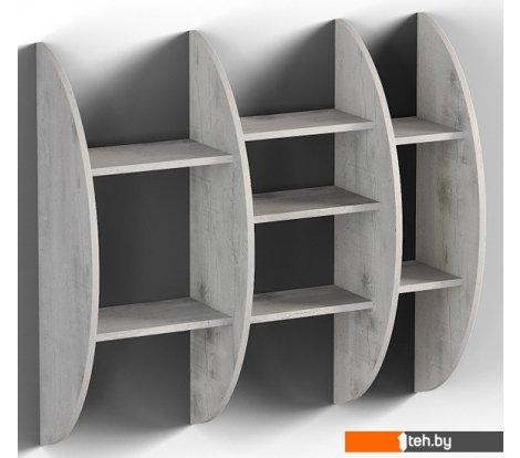  - Полки, стеллажи, системы хранения КМК Мебель Атланта 1 0741.9 (бетон пайн светлый) - Атланта 1 0741.9 (бетон пайн светлый)