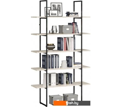  - Полки, стеллажи, системы хранения Трия Лофт тип 1 1200 (черный/дуб крафт белый) - Лофт тип 1 1200 (черный/дуб крафт белый)