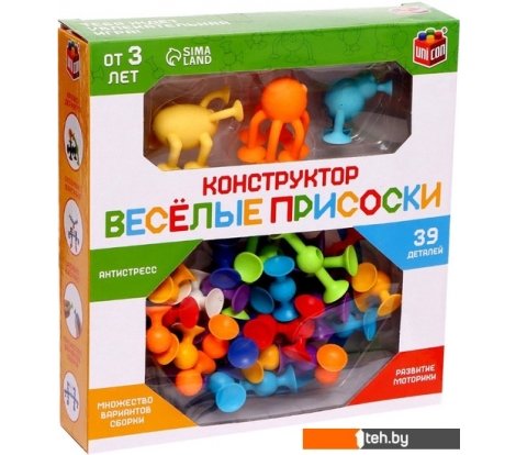  - Развивающие игрушки Unicon Веселые присоски 7706704 (39 эл) - Веселые присоски 7706704 (39 эл)