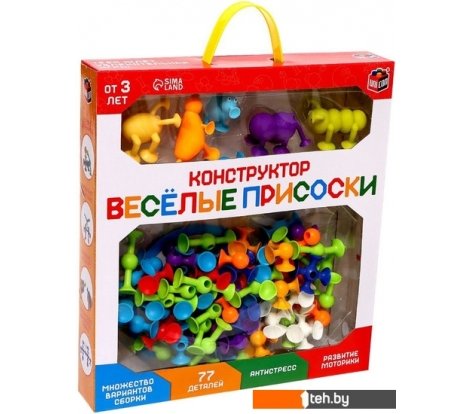  - Развивающие игрушки Unicon Веселые присоски 7706705 (77 эл) - Веселые присоски 7706705 (77 эл)