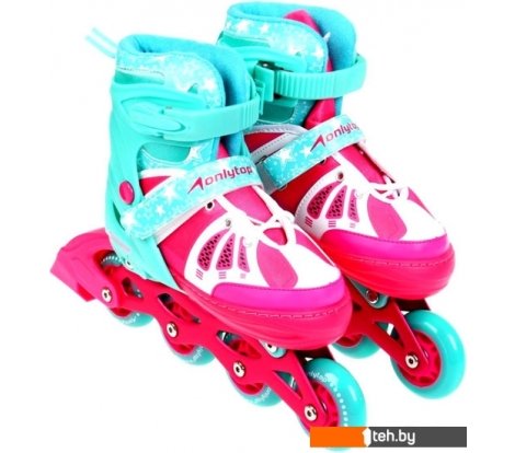  - Роликовые коньки Onlitop 9314686 (р. 30-33, мятный/розовый) - 9314686 (р. 30-33, мятный/розовый)