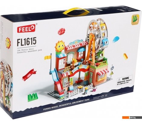  - Конструкторы Feelo Город. Парк аттракционов FL1115 9893168 (194 эл) - Город. Парк аттракционов FL1115 9893168 (194 эл)