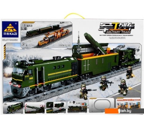  - Конструкторы KAZI ЖД Военный Поезд 98252 9275065 - ЖД Военный Поезд 98252 9275065