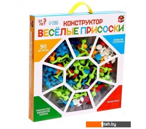  - Конструкторы Unicon Веселые присоски 7706703 (90 эл) - Веселые присоски 7706703 (90 эл)
