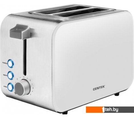  - Тостеры CENTEK CT-1422 (белый/серебристый) - CT-1422 (белый/серебристый)