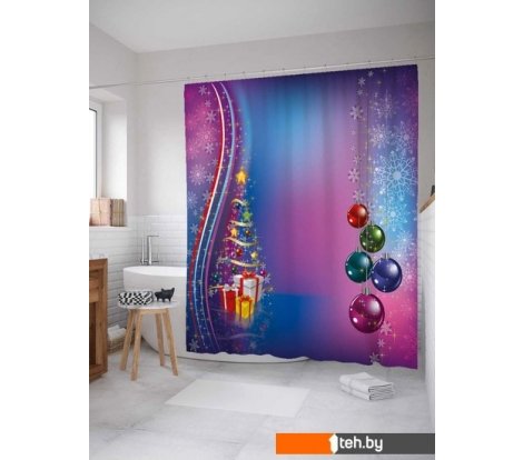  - Шторки и карнизы для ванн и поддонов JoyArty Сказочное Рождество sc_37077 - Сказочное Рождество sc_37077