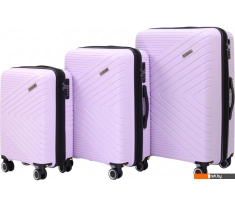  - Чемоданы, сумки-тележки Pride РР-202 (3шт, сиреневый) - РР-202 (3шт, сиреневый)