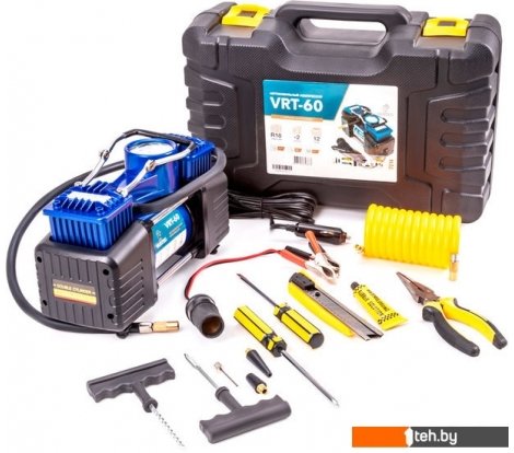  - Автомобильные компрессоры FoxWeld Varteg VRT 60 7214 (с набором аксессуаров) - Varteg VRT 60 7214 (с набором аксессуаров)