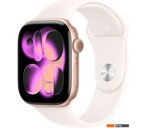  - Умные часы и браслеты Apple Watch Series 11 46 мм (алюминиевый корпус, розовое золото/легкие румяна, спортивный силиконовый ремешок M/L) - Watch Series 11 46 мм (алюминиевый корпус, розовое золото/легкие румяна, спортивный силиконовый ремешок M/L)