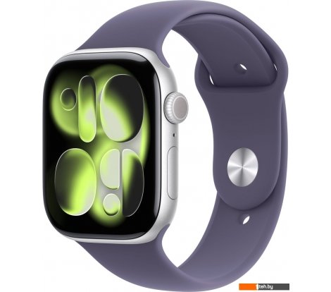  - Умные часы и браслеты Apple Watch Series 11 46 мм (алюминиевый корпус, серебристый/фиолетовый туман, спортивный силиконовый ремешок M/L) - Watch Series 11 46 мм (алюминиевый корпус, серебристый/фиолетовый туман, спортивный силиконовый ремешок M/L)
