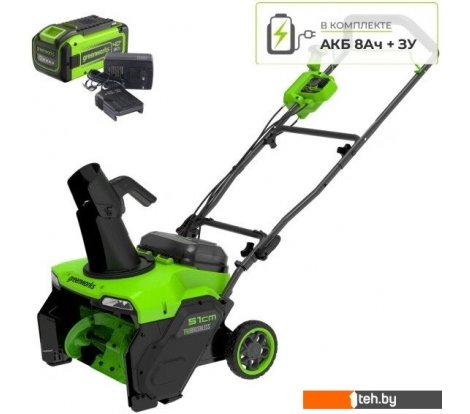  - Снегоуборщики и подметальные машины Greenworks GD40STX2 2603407UH (с 1-им АКБ) - GD40STX2 2603407UH (с 1-им АКБ)