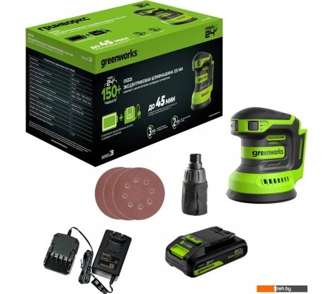  - Шлифмашины Greenworks OS325 3100907CUA (с 1-им АКБ) - OS325 3100907CUA (с 1-им АКБ)