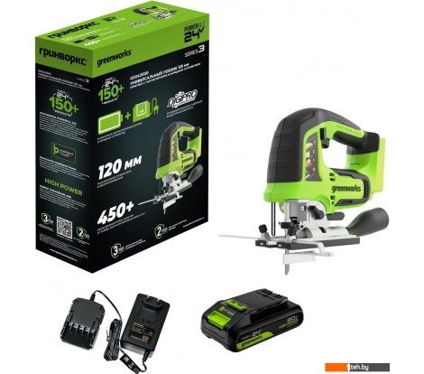  - Электролобзики Greenworks GD24JS 3601407CUA (с 1-им АКБ) - GD24JS 3601407CUA (с 1-им АКБ)