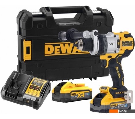  - Шуруповерты, гайковерты, электроотвертки DeWalt DCD1007H2T (с 2-мя АКБ, кейс) - DCD1007H2T (с 2-мя АКБ, кейс)