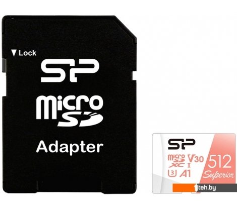  - Карты памяти Silicon-Power Superior A1 microSDXC SP512GBSTXDV3V20SP 512GB - Superior A1 microSDXC SP512GBSTXDV3V20SP 512GB