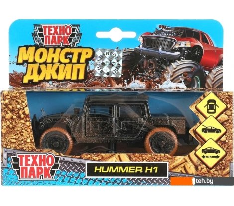  - Игрушечный транспорт Технопарк Hummer H1 Пикап SB-18-09-H1-MUD-WB - Hummer H1 Пикап SB-18-09-H1-MUD-WB