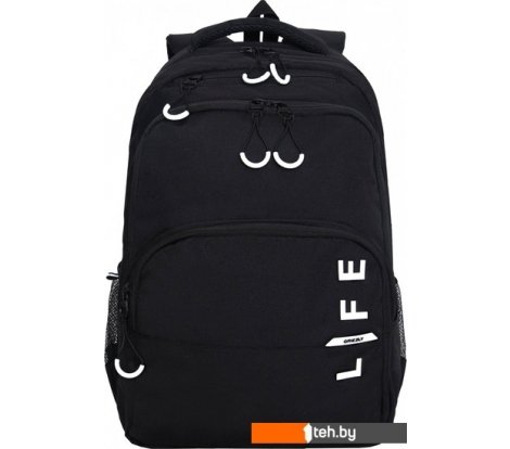  - Рюкзаки Grizzly RU-430-10 (черный/салатовый) - RU-430-10 (черный/салатовый)