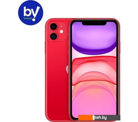  - Мобильные телефоны Apple iPhone 11 128GB Восстановленный by Breezy, грейд В (красный) - iPhone 11 128GB Восстановленный by Breezy, грейд В (красный)