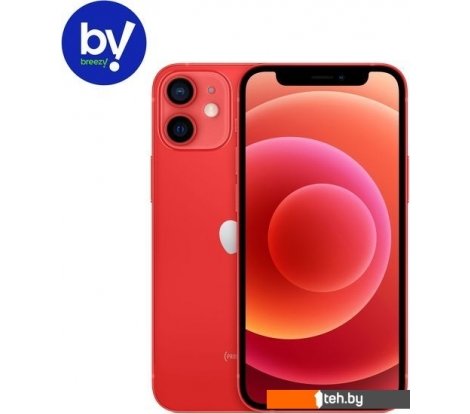  - Мобильные телефоны Apple iPhone 12 mini 64GB Восстановленный by Breezy, грейд B (PRODUCT)RED - iPhone 12 mini 64GB Восстановленный by Breezy, грейд B (PRODUCT)RED